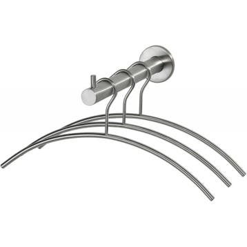 Intersteel Garderobesteun met 3 kledinghangers - RVS, Verzenden, Nieuw