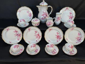 Meissen - Tafelservies (22) - Moccaservice 6 Personen 22