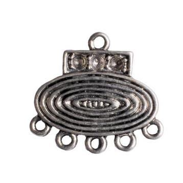 5 x metalen verdeler zilver kleur 20 x 18 mm oogje: 1,5mm, Ophalen of Verzenden, Nieuw, Tussenstuk of Tussenkraal