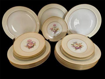 Limoges - H. Fondruy - Tafelservies (18) - Porselein