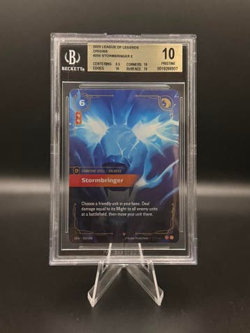 Beckett Bgs 10 Riftbound Stormbringer 250/298 L.O.L, Verzenden, Zo goed als nieuw, Losse kaart