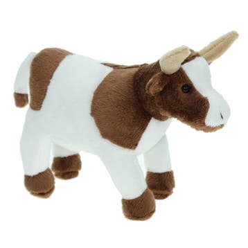 Cornelissen koe knuffel - pluche - 23 cm - bruin/wit, Verzenden, Nieuw