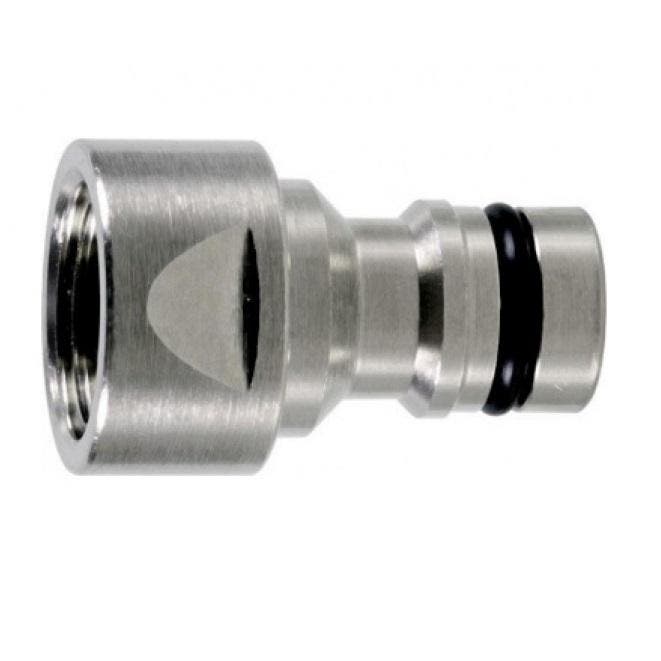 Geka Plus - nikkel - aansluitplug met bi.dr. 1, Tuin en Terras, Tuinsproeiers, Ophalen of Verzenden