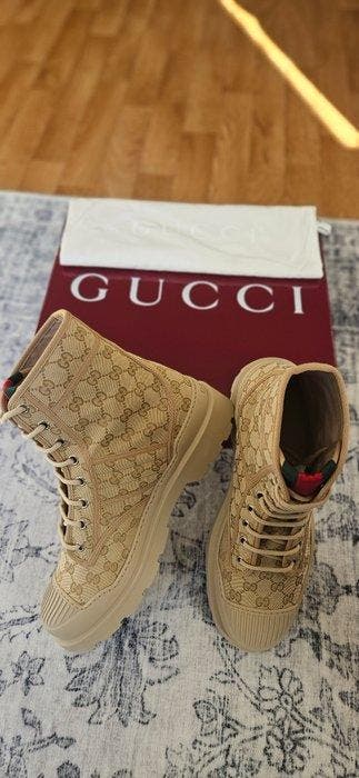 Gucci - Bottines Gucci en toile GG - High-top sneakers -, Kleding | Heren, Nieuw