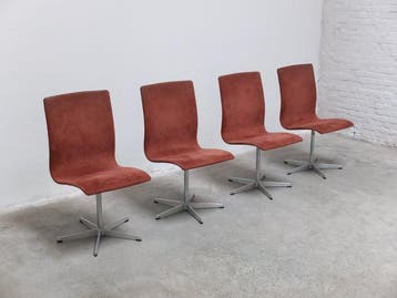 Fritz Hansen - Arne Jacobsen - Stoel (4) - Oxford - Suède,