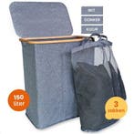 Goliving Wassorteerder 3 Vakken - 150L - Opvouwbare Wasmand, Verzenden, Nieuw