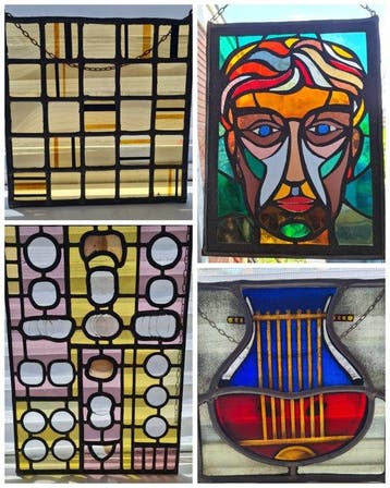 Glas-in-loodraam (4) - 1970-1980
