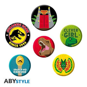 Jurassic Park Icons Badge Pack (6x), Ophalen of Verzenden, Nieuw