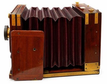 Dallmeyer British Mahogany Tailboard Field Camera - No. 1a, Nieuw