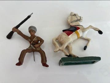 Durso - Figuur - cowboy David Crockett western a cheval, Nieuw