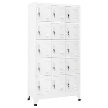 vidaXL Lockerkast 90x40x180 cm staal lichtgrijs, Huis en Inrichting, Kasten | Lockerkasten, Verzenden, Nieuw
