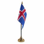 IJsland versiering tafelvlag 10 x 15 cm - IJsland versiering, Ophalen of Verzenden, Nieuw