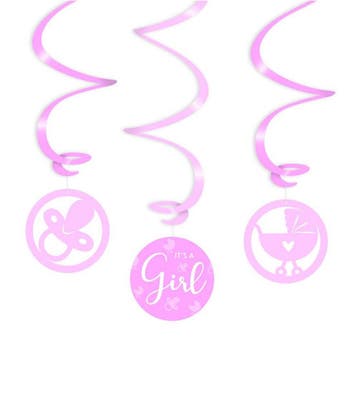Swirl its a girl, Verzenden, Nieuw, Feestartikel