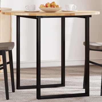 vidaXL Tafelblad rond Ø 90x2 cm massief acaciahout, Verzenden, Nieuw