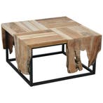 Ambiance Bijzettafel teakhout 65x65 cm - Hoogte 35 cm, Huis en Inrichting, Tafels | Bijzettafels, Ophalen of Verzenden, Nieuw