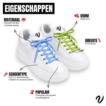 Performance Adidas veters - Neongroen • 120  cm x 6 mm, Ophalen of Verzenden, Nieuw