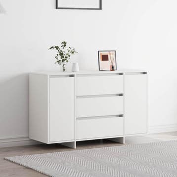 vidaXL Dressoir Wit 120 x 41 x 75 cm Bewerkt hout, Verzenden, Nieuw, Overige houtsoorten, Minder dan 50 cm