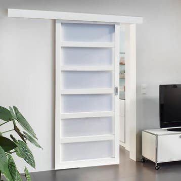 ACTIE Balci luxe schuifdeur Noah in kleur wit BxH 90x211 cm, Doe-het-zelf en Verbouw, Deuren en Horren, 80 tot 100 cm, Binnendeur