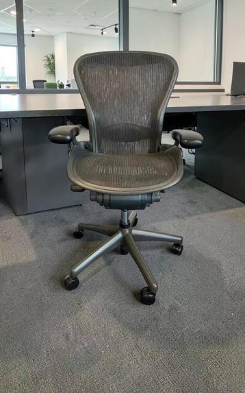 Refurbished Herman Miller Aeron - Tot Wel 50% Goedkoper!, Verzenden, Zwart, Nieuw, Bureaustoel