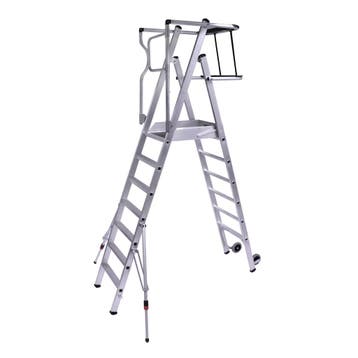 Alumexx Protect magazijntrap 3 t/m 8 treden, Doe-het-zelf en Verbouw, Ladders en Trappen, Verzenden, Nieuw, Trap