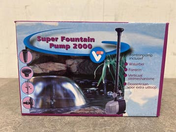 Veiling - Velda fonteinpomp Super Fountain Pump 2000, Tuin en Terras, Vijver-toebehoren, Nieuw