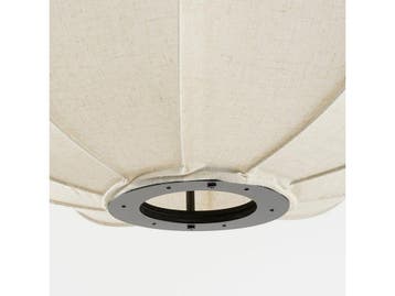 Mica Decorations Pego - Hanglamp - H94 x Ø83 cm - Linnen -, Huis en Inrichting, Verzenden, Nieuw