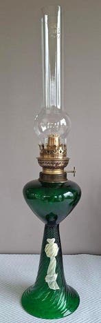 Olielamp - Glas, Messing - Handgemaakt
