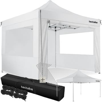 Aluminium opvouwbaar tuinpaviljoen 3 × 3 m met 4 zijwanden, Tuin en Terras, Verzenden, Nieuw