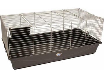 Duvo+ Konijnenkooi Libery 140 - Grijs - 140 x 69 x 47 cm, Verzenden, Nieuw
