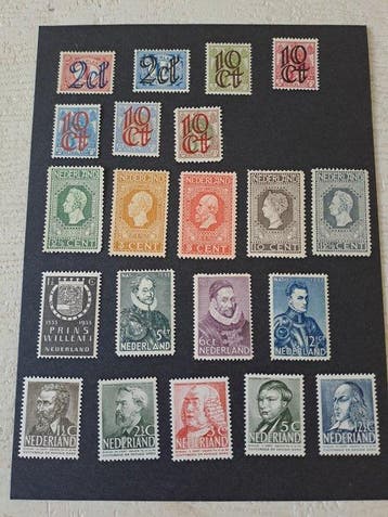 Nederland 1913/1939 - Kavel klassieke postzegels postfris -, Gestempeld