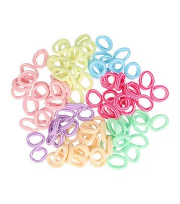 Haarelastiekjes Mini 2,5cm - Endless Streep - Roze Paars, Nieuw