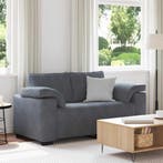 vidaXL Loveseat bank 160x77x82 cm fluweel donkergrijs, Huis en Inrichting, Banken | Bankstellen, Verzenden, Nieuw, Stof