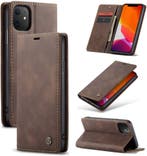 CaseMe book case leer - Apple iPhone 11 - bruin, Verzenden, Nieuw