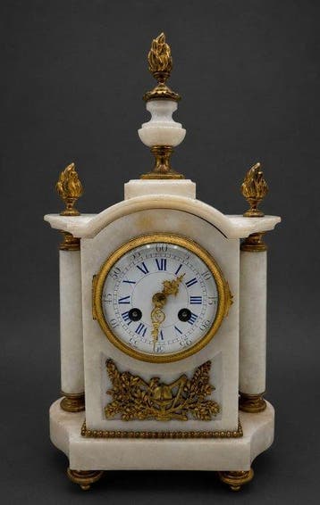 Empire Carrera marmer klok - Marmer - 1850-1900 - Vincenti &
