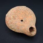 Oud-Romeins Terracotta Discus olielamp - 93 mm (Zonder