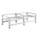 [en.casa] Wasmachine sokkel dubbel Bothel verhoger met plank, Verzenden, Nieuw