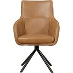 Set van 8 Leren draaibare eetkamerstoelen Fancy - Granada, Huis en Inrichting, Stoelen, Ophalen of Verzenden, Nieuw, Leer, Vijf, Zes of meer stoelen