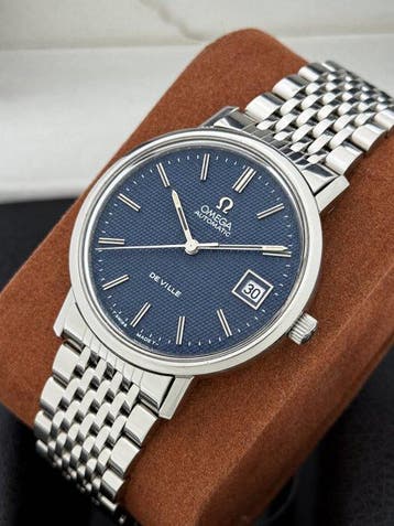 Omega - Automatic De Ville Blue Honeycomb Cal.1012 -, Nieuw