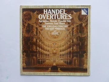 Handel  - Overtures / Trevor Pinnock (LP), Cd's en Dvd's, Vinyl | Klassiek, Ophalen of Verzenden, Zo goed als nieuw