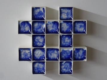 Hans Meeuwsen - Reliëf, 2026 - 23 2 van 4 Blauw gewolkte