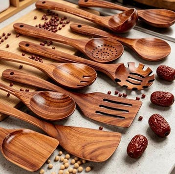 Serveergerei (10) - Hout - 2020+ - Handgemaakt gerei