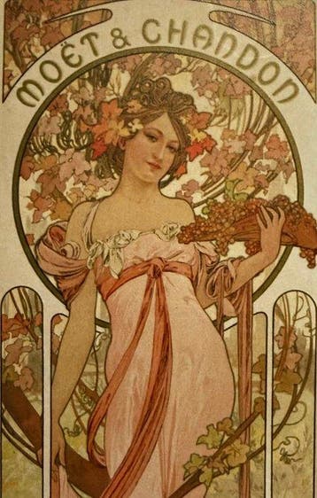 Marie Alphonse Mucha - “Moet & Chandon White Star Champagne,