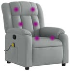 Massagestoel stof lichtgrijs | Retourdeal 49% Korting, Huis en Inrichting, Fauteuils, Nieuw, 75 tot 100 cm, Ophalen of Verzenden