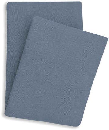 2dekans | Gele ICA bedsprei - Pacific Blue - 180 x 260 cm, Ophalen of Verzenden, Zo goed als nieuw, Blauw
