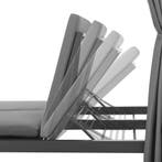 Dubbel Ligbed / Loungebed Kreta - Grijs, Tuin en Terras, Ligbedden, Verzenden, Nieuw