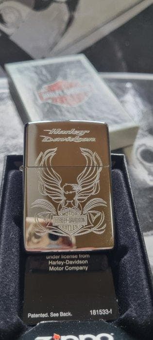 Zippo - Original Zippo Rarität Harley Davidson Adler Gravur, Nieuw