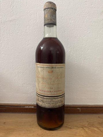 1954 Château dYquem - Sauternes 1er Cru Supérieur - 1 Fles, Nieuw