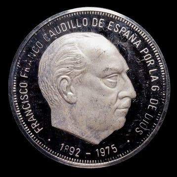 Spanje. Francisco Franco. 1 Onza 1975 - Francisco Franco 1, Postzegels en Munten