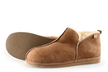 Shepherd Of Sweden Pantoffels in maat 45 Cognac, Verzenden, Zo goed als nieuw, Pantoffels of Sloffen, Overige kleuren