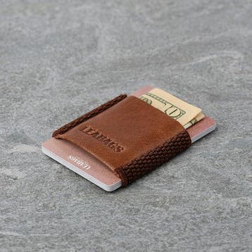 LEABAGS Vegas Vintage pasjeshouder BRUIN, Ophalen of Verzenden, Nieuw